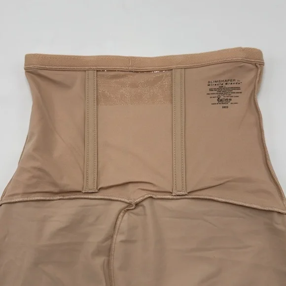 NWT Slim-Shaper by Miracle Brands Hi-Waist Thigh Slimmer - Size L (Nude) - Picture 10 of 12